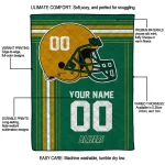 personalized uab blazers helmet theme green quilt blanket best selling