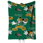 personalized uab blazers mickey football green quilt blanket best selling