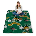 personalized uab blazers mickey football green quilt blanket best selling