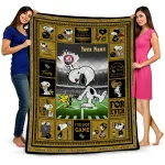personalized ucf knights snoopy coach gold quilt blanket best selling