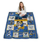 personalized ucla bruins mickey crimson blue white quilt blanket best selling