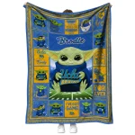 personalized ucla bruins yody baby pattern blue quilt blanket best selling