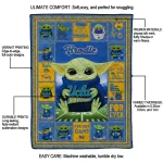 personalized ucla bruins yody baby pattern blue quilt blanket best selling