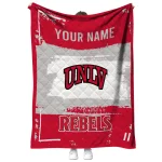 personalized unlv rebels grunge patch red white quilt blanket best selling