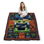 personalized utsa roadrunners yody baby pattern orange quilt blanket best selling