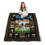 personalized vanderbilt commodores snoopy coach black quilt blanket best selling
