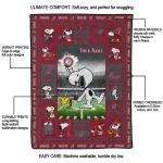 personalized washington state cougars snoopy coach crimson quilt blanket best selling