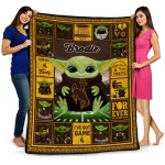personalized wyoming cowboys yody baby pattern brown quilt blanket best selling