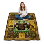 personalized wyoming cowboys yody baby pattern brown quilt blanket best selling