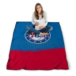 philadelphia 76ers dot illusion blue quilt blanket best selling