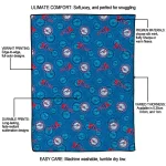 philadelphia 76ers solid classic blue quilt blanket best selling