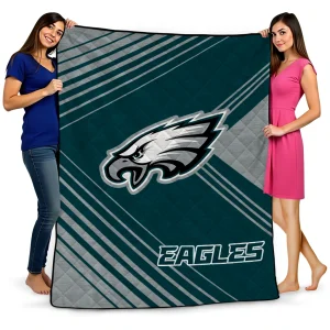 philadelphia eagles arrow layers green quilt blanket best selling