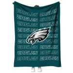 philadelphia eagles bold red green quilt blanket best selling