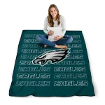 philadelphia eagles bold red green quilt blanket best selling