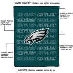 philadelphia eagles bold red green quilt blanket best selling