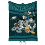 philadelphia eagles disney football green quilt blanket best selling