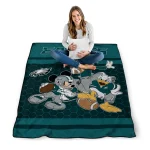 philadelphia eagles disney football green quilt blanket best selling