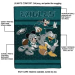 philadelphia eagles disney football green quilt blanket best selling