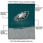 philadelphia eagles dot illusion green quilt blanket best selling