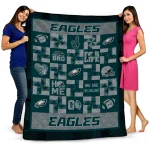 Philadelphia Eagles Helmet Heart Green Quilt Blanket 1 philadelphia eagles helmet heart green quilt blanket best selling