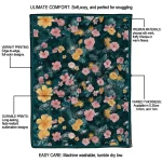 philadelphia eagles hibiscus foliage green quilt blanket best selling