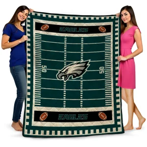 philadelphia eagles mickey player green quilt blanket best selling