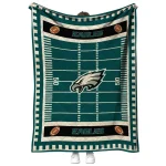 philadelphia eagles mickey player green quilt blanket best selling