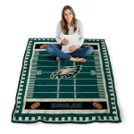 philadelphia eagles mickey player green quilt blanket best selling