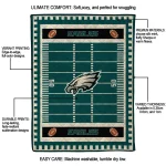philadelphia eagles mickey player green quilt blanket best selling
