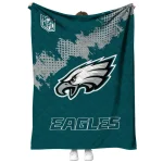 philadelphia eagles shield badge green quilt blanket best selling