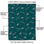 philadelphia eagles solid classic green quilt blanket best selling