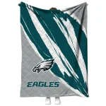 philadelphia eagles stroke art green white quilt blanket best selling