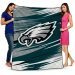 philadelphia eagles wild lines green white quilt blanket best selling