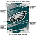 philadelphia eagles wild lines green white quilt blanket best selling