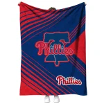 philadelphia phillies arrow layers blue quilt blanket best selling