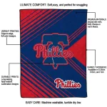 philadelphia phillies arrow layers blue quilt blanket best selling