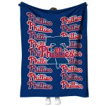 philadelphia phillies bold red blue quilt blanket best selling
