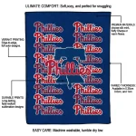 philadelphia phillies bold red blue quilt blanket best selling