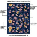 philadelphia phillies hibiscus foliage blue quilt blanket best selling