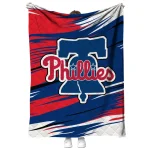 philadelphia phillies wild lines blue white quilt blanket best selling