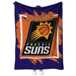 phoenix suns block border purple quilt blanket best selling