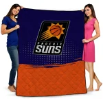 phoenix suns dot illusion purple quilt blanket best selling