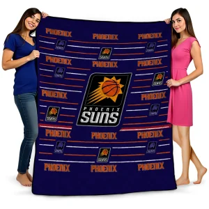 phoenix suns handdrawn stripes purple quilt blanket best selling