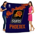 phoenix suns nba grunge purple quilt blanket best selling