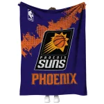 phoenix suns nba grunge purple quilt blanket best selling