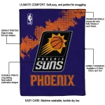 phoenix suns nba grunge purple quilt blanket best selling
