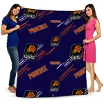 phoenix suns sketch lines purple quilt blanket best selling