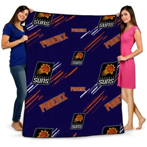 phoenix suns sketch lines purple quilt blanket best selling