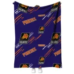 phoenix suns sketch lines purple quilt blanket best selling