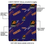 phoenix suns sketch lines purple quilt blanket best selling